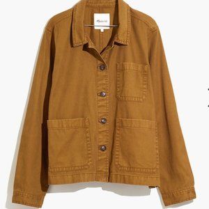 Madewell Shirt Jacket Garment-Dyed Ashwood Chore Coat EUC